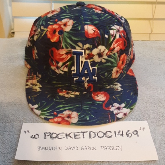 dodgers floral hat